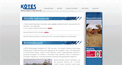 Desktop Screenshot of koteskft.hu